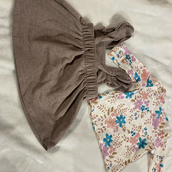 Carter's Brown Dress with Floral Top - Picture 2 of 3